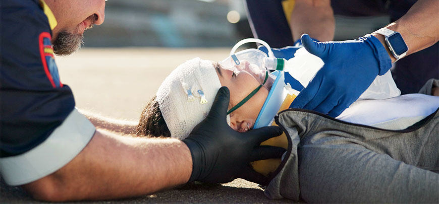 patient needing traumatic brain injury treatment in New Braunfels after an auto accident